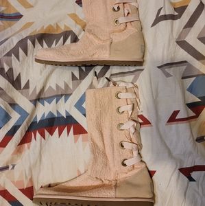 Ugg laceup boots 10